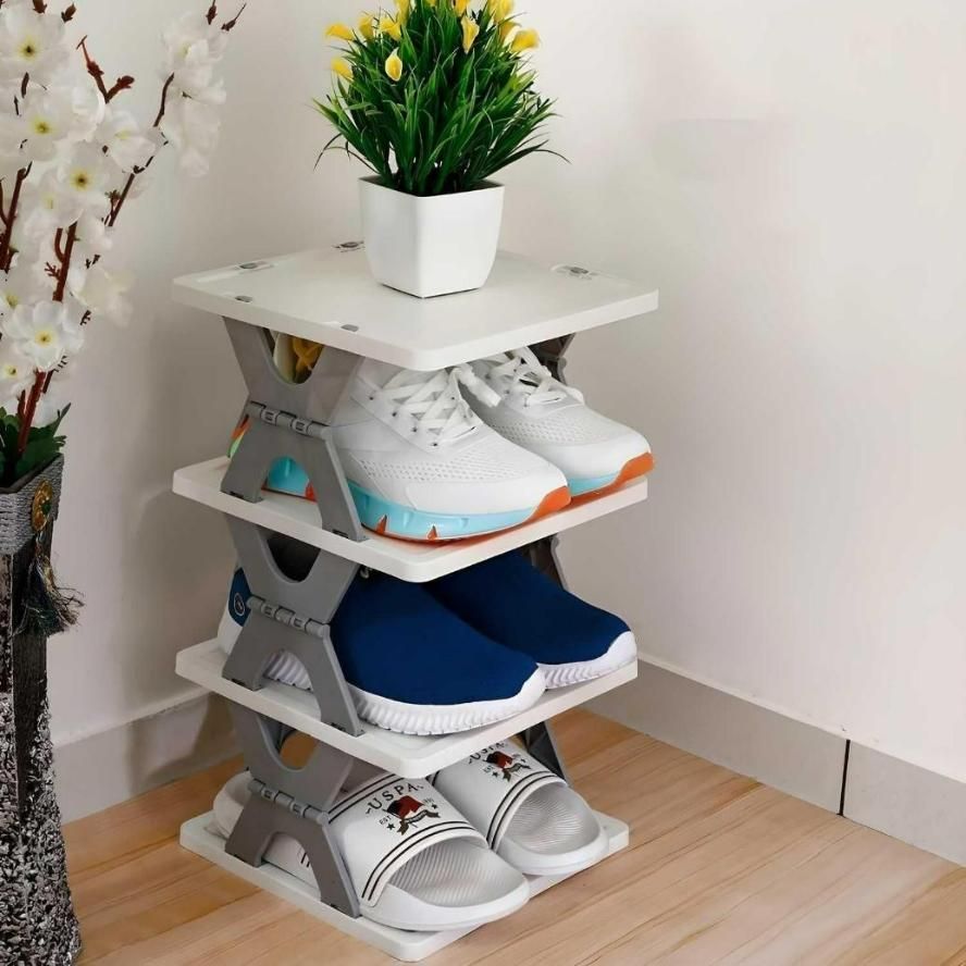 4-Layer Shoe Organizer β Neat. Compact. Stylish