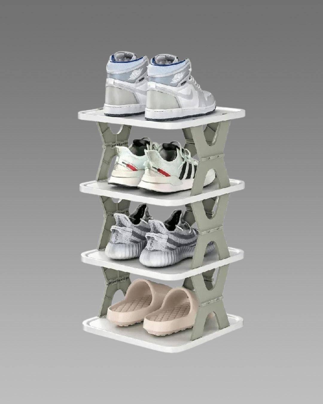 4-Layer Shoe Organizer β Neat. Compact. Stylish
